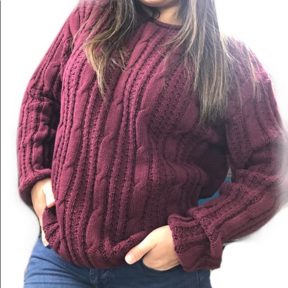 Cherokee knitted pullover sweatshirt Sz L
